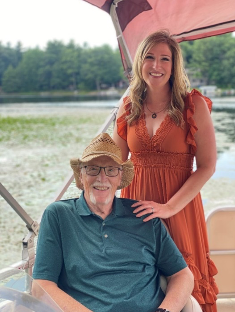 Skip and his daughter, Anna